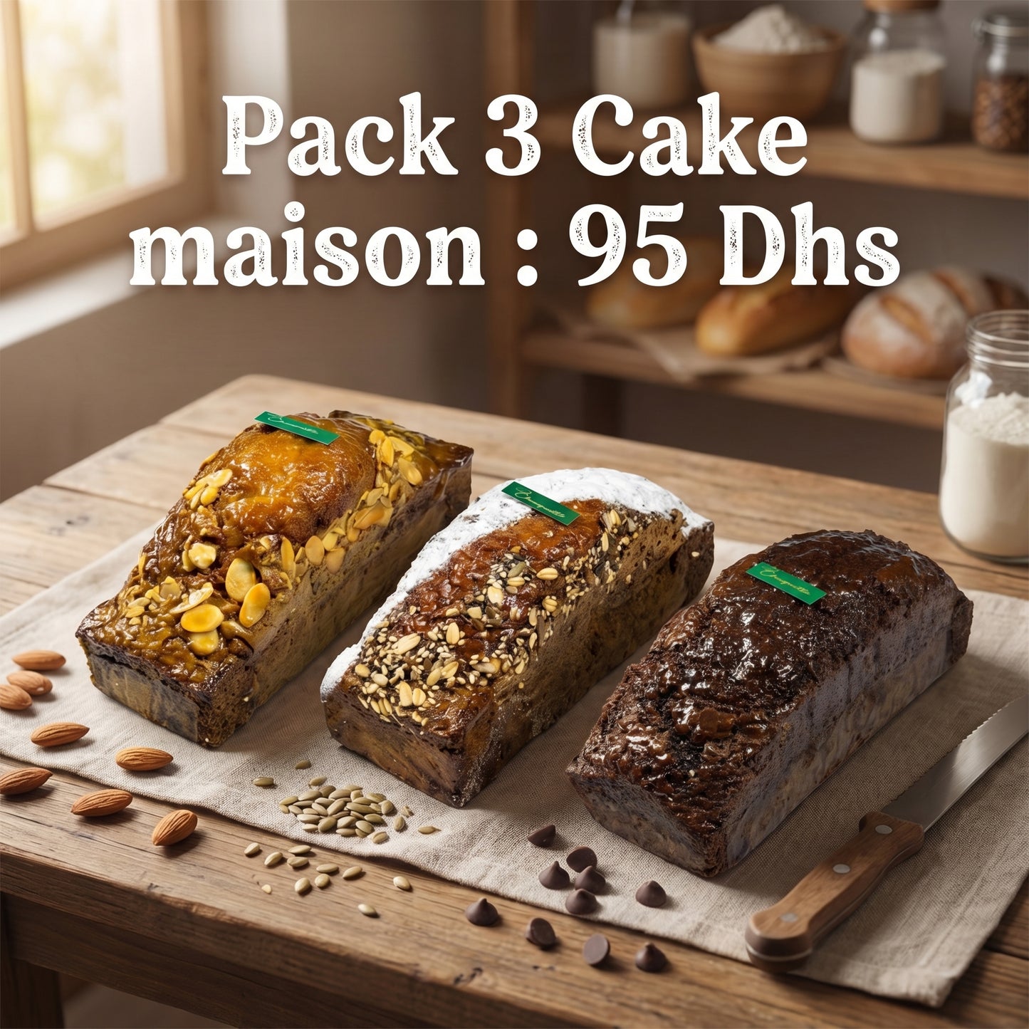 Pack 3 Cake Maison