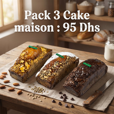 Pack 3 Cake Maison
